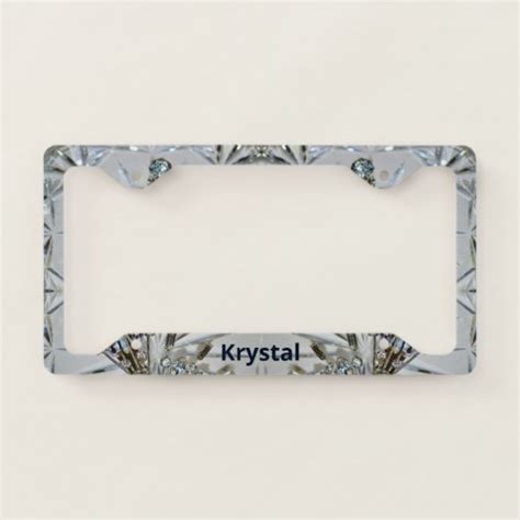 Retro Glam Rhinestones License Plate Frame | Zazzle