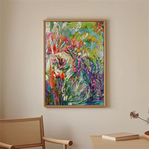 Buy Pink Blossoms, Abstract Painting Wall Art Online at Best Price ...