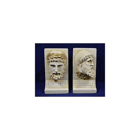 Buy Estia Creations Gods Zeus Poseidon Sculpture Set Ancient Greek God ...