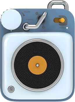 Muzen Mini Blue Bluetooth Speaker, Button Portable Vintage Small Cute ...