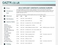 VHF UHF Contest Calendar - Ham Radio Contest Calendars | The DXZone