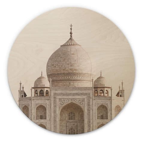 Wall Circle Wood Annie - Taj Mahal | wall-art.com
