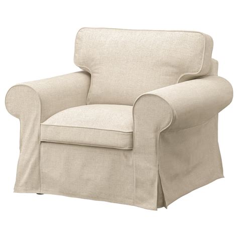 EKTORP cover for armchair, Kilanda light beige - IKEA