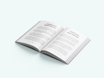 Softcover open book with natural shadows | Premium PSD