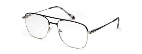 Black Full-Rim Square Metal Eyeglass Frames for Men – GKB EYECARE ...