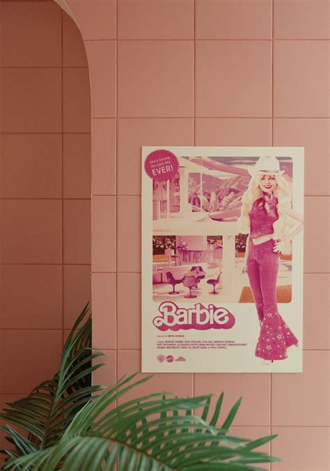 Barbie: Barbie The Movie Poster Margot Robbie And Ryan Gosling Barbie ...