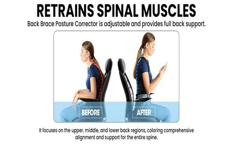 Buy MYLOFIT Free Size Posture Corrector For Men And Women Back Support ...