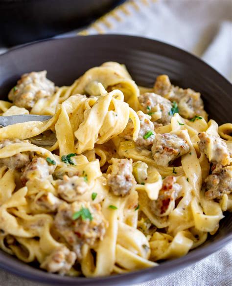 Creamy Italian Sausage Pasta - Sprinkles and Sprouts