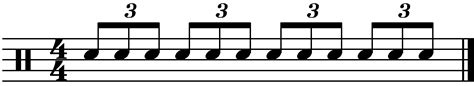 Image result for 8th Note Triplets