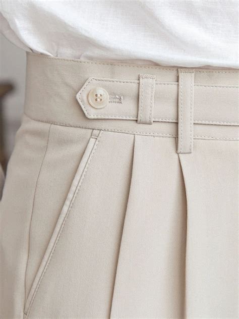 Classic Men's Pleated Dress Pants with Drawstring Fly for Comfort and ...