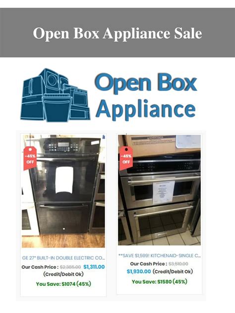 PPT - Open Box Appliance Sale PowerPoint Presentation, free download ...