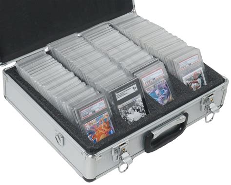 100 Graded Card Slab Collector Aluminum Style Case - Case Club