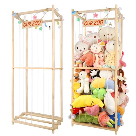 Amazon.com : Extra Large Stuffed Animal Storage Wooden Stuff Animal ...