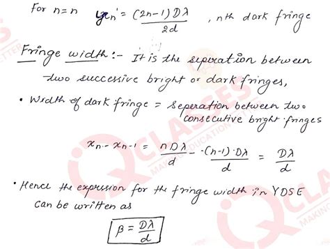 Class 12 ISC Physics Important Notes Chapter Interference Of Light