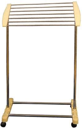 SYPRAM Steel Floor Cloth Dryer Stand Stainless Steel Mobile Towel Rack ...