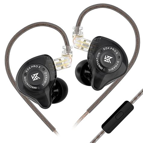 KZ EDX Pro X in Ear Monitor Wired Headphones, HiFi Stereo IEM, Dynamic ...