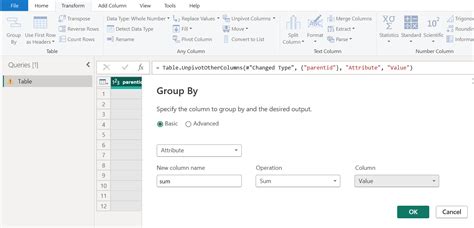 Image result for Power Query Sum Column