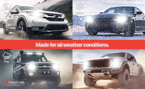 Nakamichi GR850 Series H7 LED Light Bulbs for Replacement, 30,000 ...