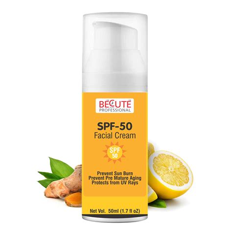 BECUTE Professional® SPF 50 Facial Cream Gel for Open Pores & Oily Ski