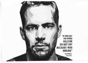 Paul Walker Motivational Wall Posters Paper Print - Personalities ...