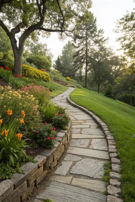 21+ Creative Walkway Ideas for Sloping Gardens - Garden.eco
