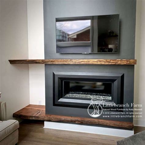 Rustic Fireplace Mantels | Fireplace mantel | Littlebranch Farm