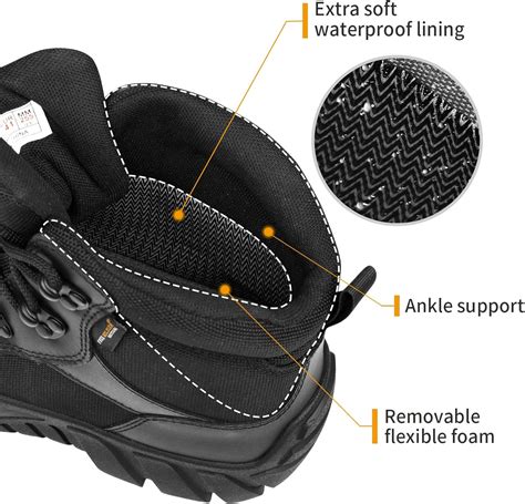 Buy FREE SOLDIER Men's Waterproof Hiking Boots Tactical Work Boots ...