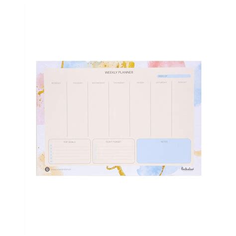 Scholar Weekly Planner A4 – PAPERQUIRKS STATIONERY