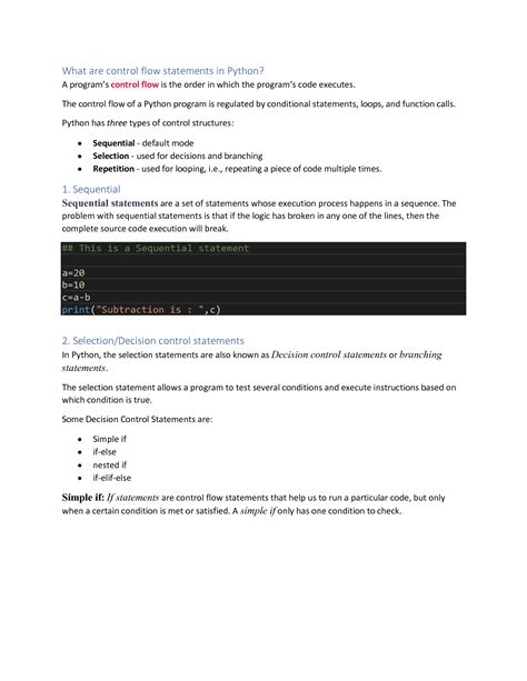 Image result for Control Structure Python