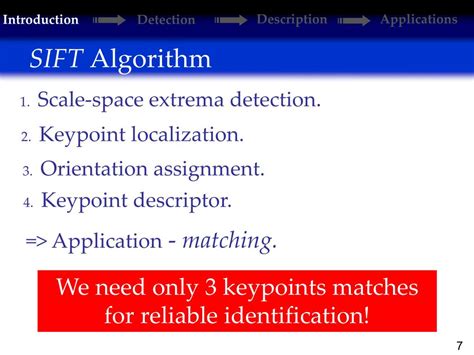 Sift Algorithm 的图像结果