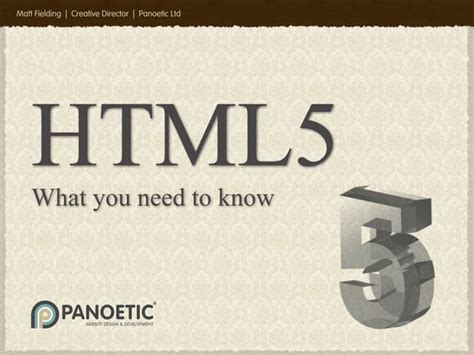 Image result for HTML 5 Is What