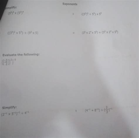 Exponents solve them plzz - Brainly.in