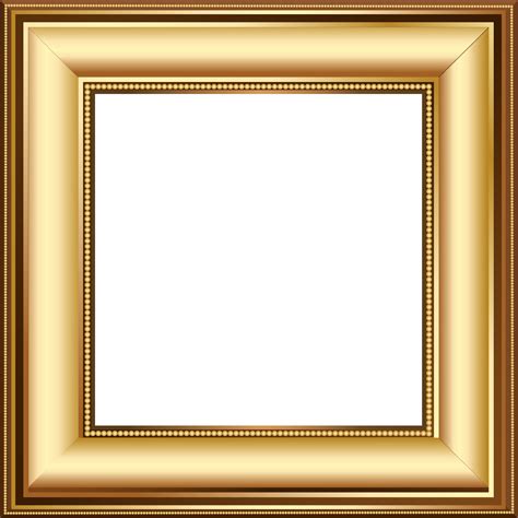 Gold and Brown Transparent Photo Frame | Frame, Frame clipart, Photo frame