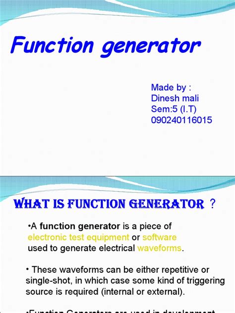 Function Generator Using Guide 的图像结果