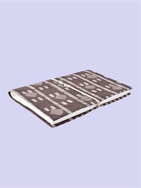 Grey Geometric Traditional Bahi Khata A5