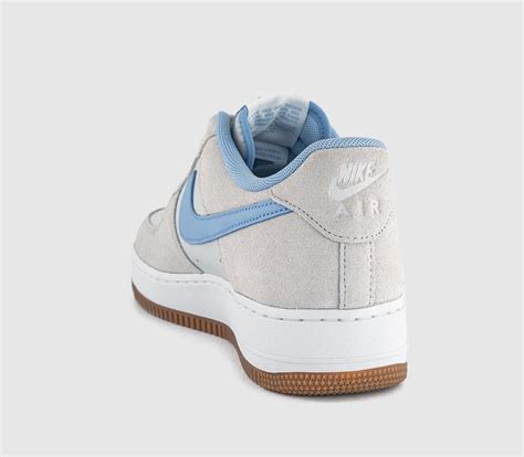 Nike Air Force 1 07 Trainers Photon Dust Psychic Blue White - Men's ...