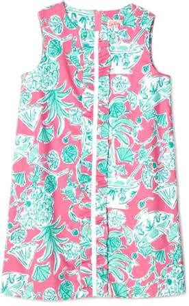 Buy Lilly Pulitzer Big Girls' Little Lilly Shift Dress with Ruffled ...