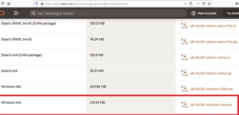 Image result for Java JDK 8 Windows Download