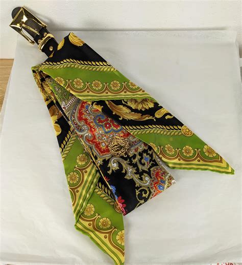 Gianni Versace Silk Scarf Belt For Sale at 1stDibs