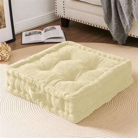 Amazon.com: Dallas Textile 100% Velvet French Cushions, Tufted Floor ...