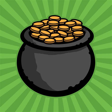 Pot of gold vector icon 552348 Vector Art at Vecteezy