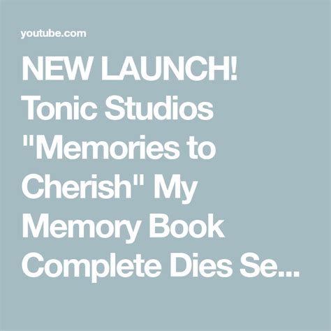 Image result for Tonic Memory Book Tutorial