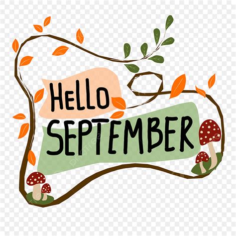 Month Of September Clip Art Cute