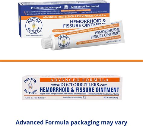 Buy Doctor Butler's Hemorrhoid Treatment Bundle - Includes Advanced Hemorrhoid & Fissure ...