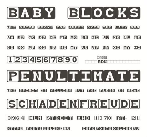 Baby Blocks font