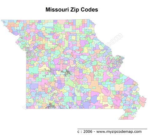 Columbia Mo Zip Code Map