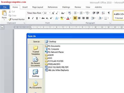 Image result for Tutorial for Microsoft 2010