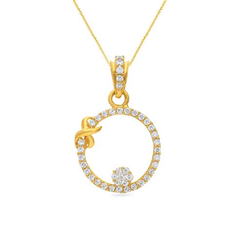 Malabar Gold & Diamonds Yellow Gold Pendant for Women 22k | 22 kt (916 ...
