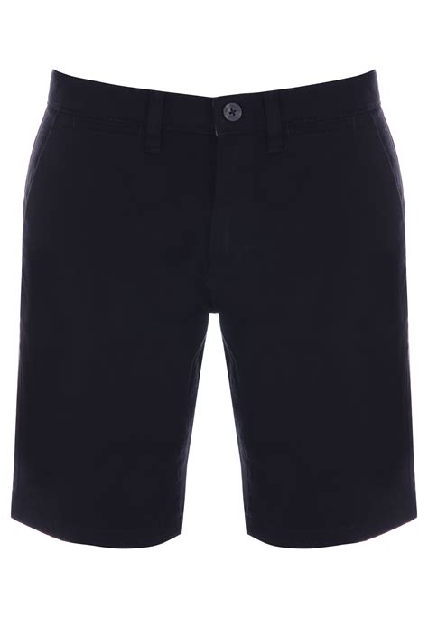 Mens Black Plain Chino Shorts | Peacocks