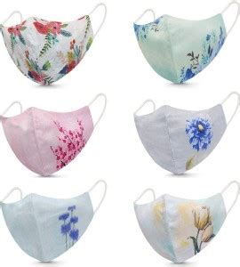 NIL MADHAV ART DIGITAL FLORAL PRINT Cloth Mask Price in India - Buy NIL ...